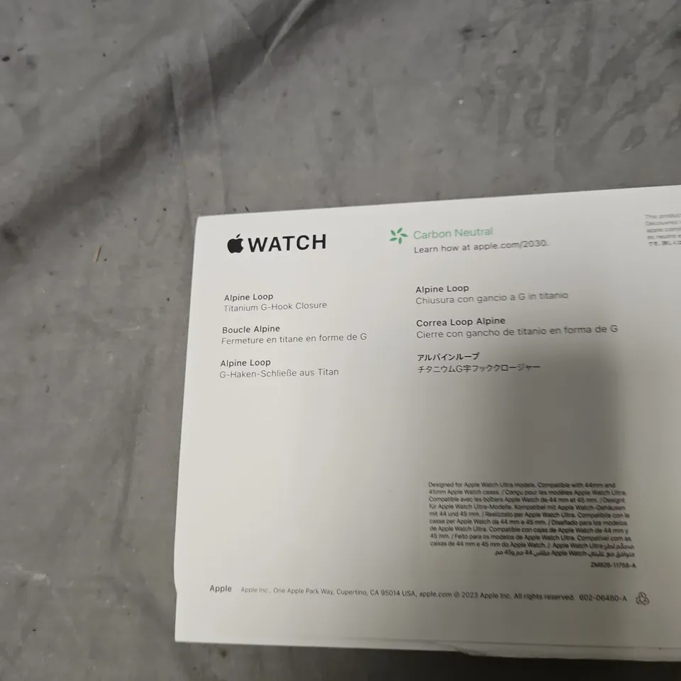 APPLE WATCH ULTRA ALPINE LOOP BAND – OLIVE, 49MM, SIZE M