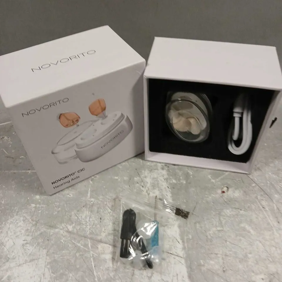 BOXED NOVORITO CIC HEARING AIDS 