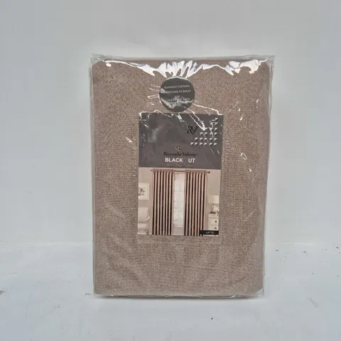 RICCARDO VALERIA BLACKOUT CURTAINS LATTE (90"x90")