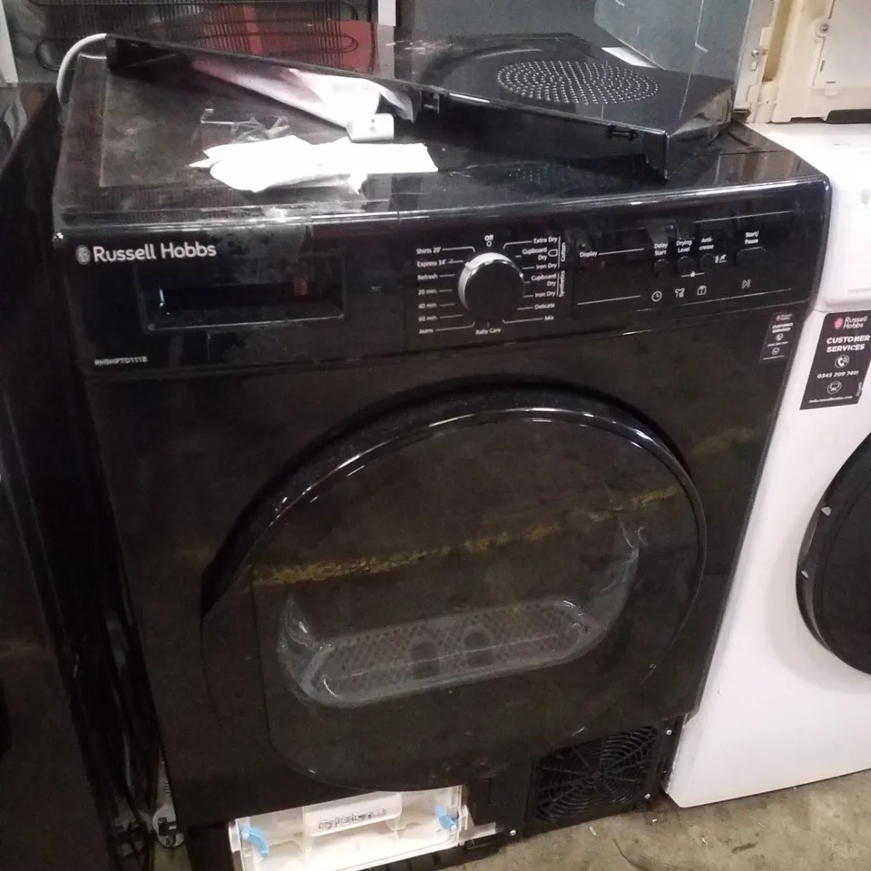 RUSSELL HOBBS RH9HPTD111B 11 SERIES 9KG HEAT PUMP TUMBLE DRYER - BLACK