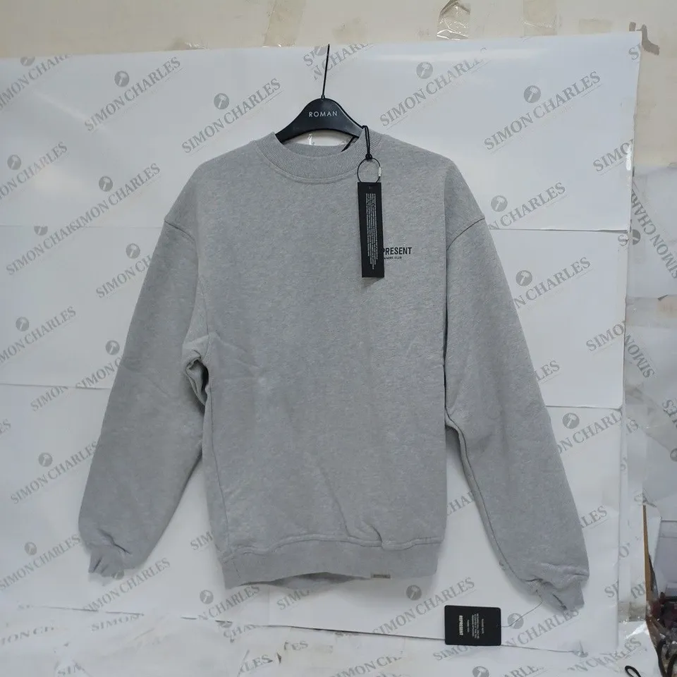 MENS REPRESENT OWNERS CLUB SWEATER - ASH GREY SMALL 