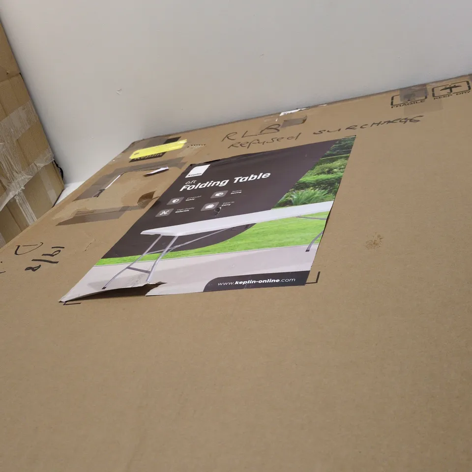KEPLIN 6FT FOLDING TABLE – BOXED