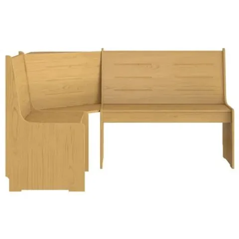 BOXED CORNER BENCH REINE 151CM SOLID WOOD PINE (1 BOX)