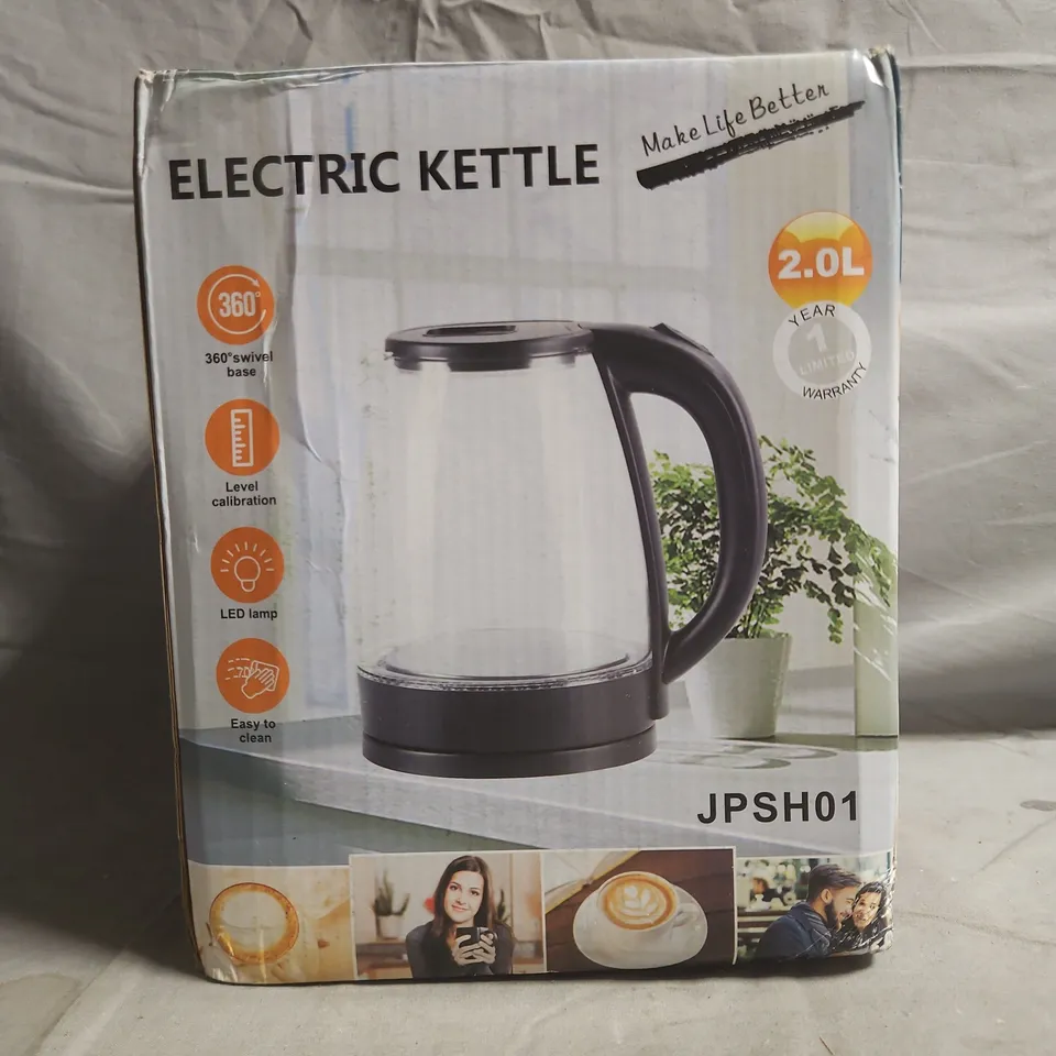 BOXED UNBRANDED ELECTRIC KETTLE (MODEL JPSH01)