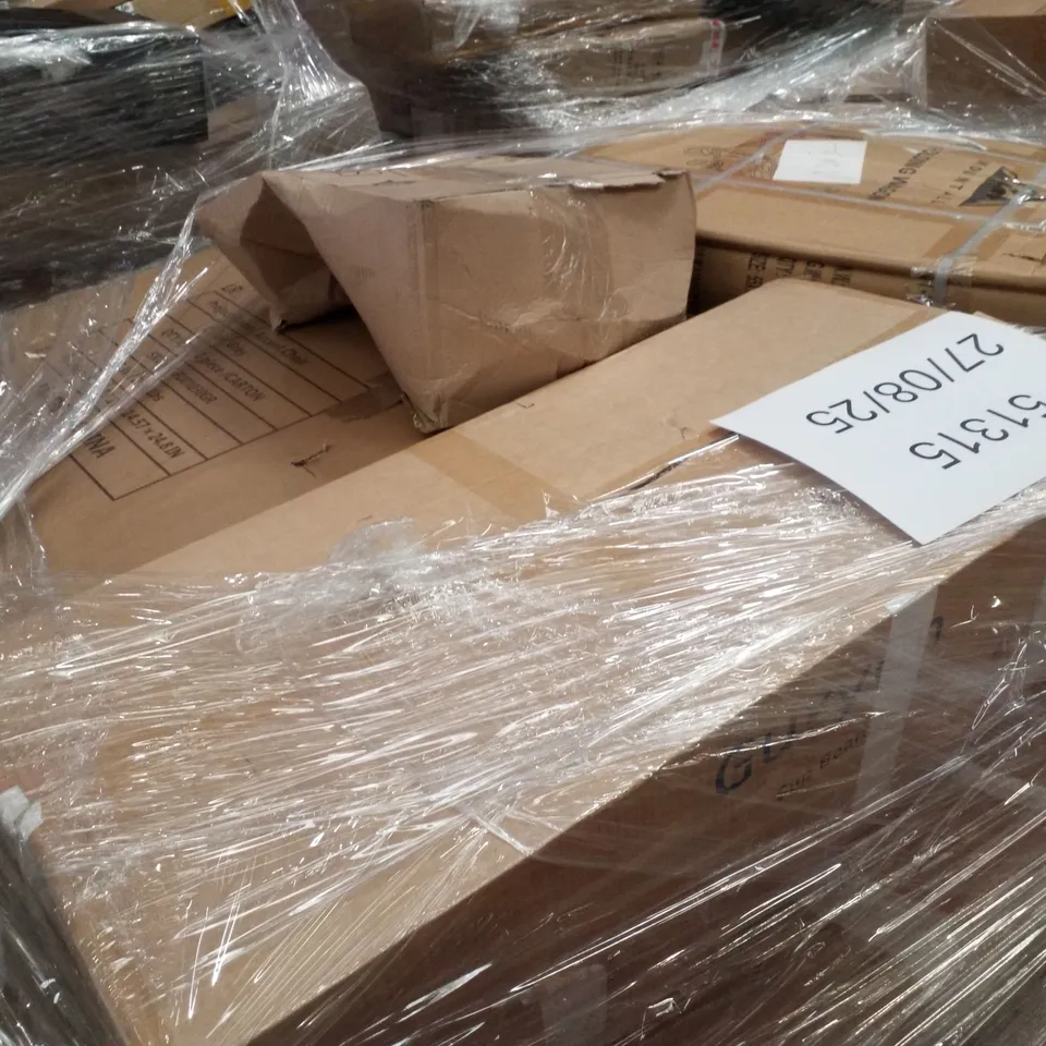 PALLET CONTAINING ASSORTED PRODUCTS INCLUDING ACCENT CHAIR, SUP BOARD, FOLDIN WAGON & DIGITAL TOWER FAN