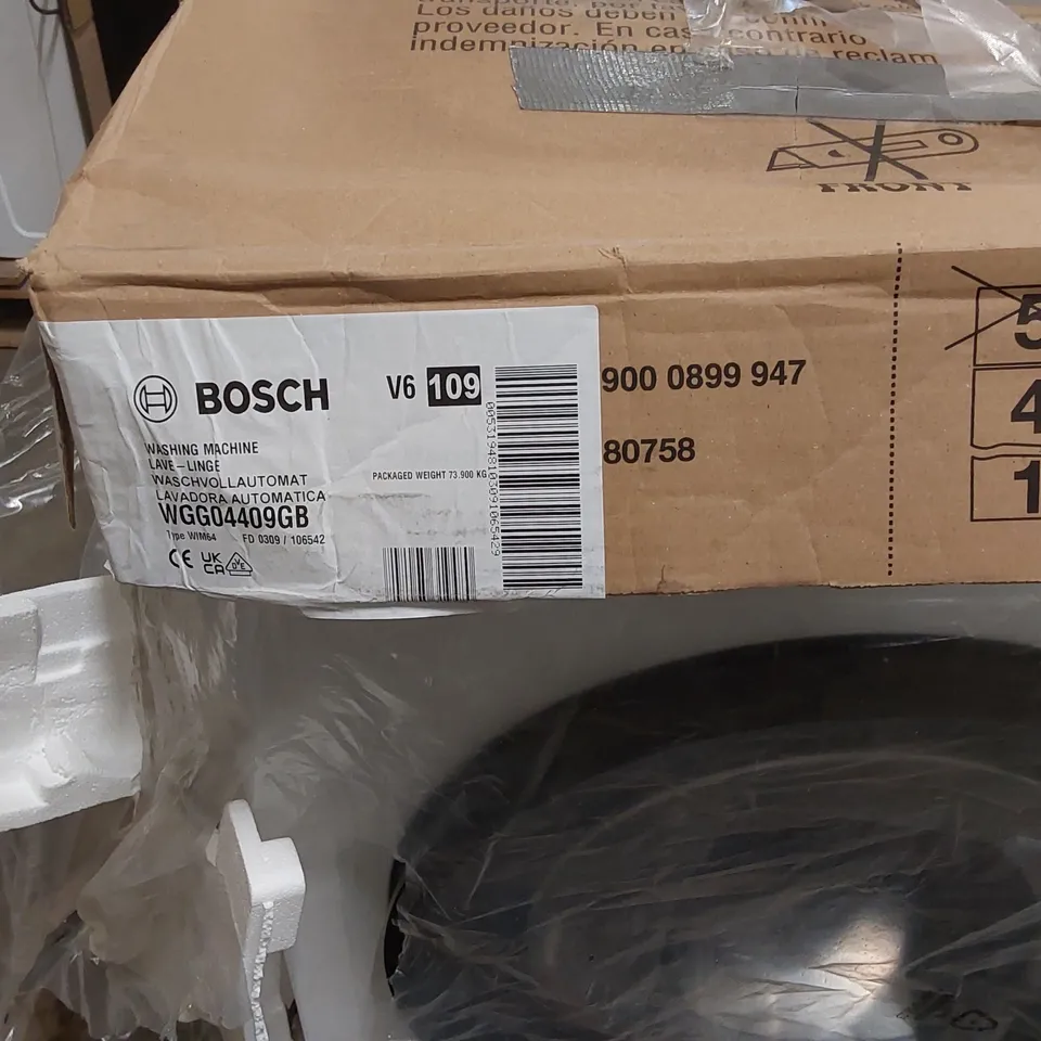 BOSCH WGG04409GB 9KG SERIES 4 WASHING MACHINE 1400RPM – WHITE