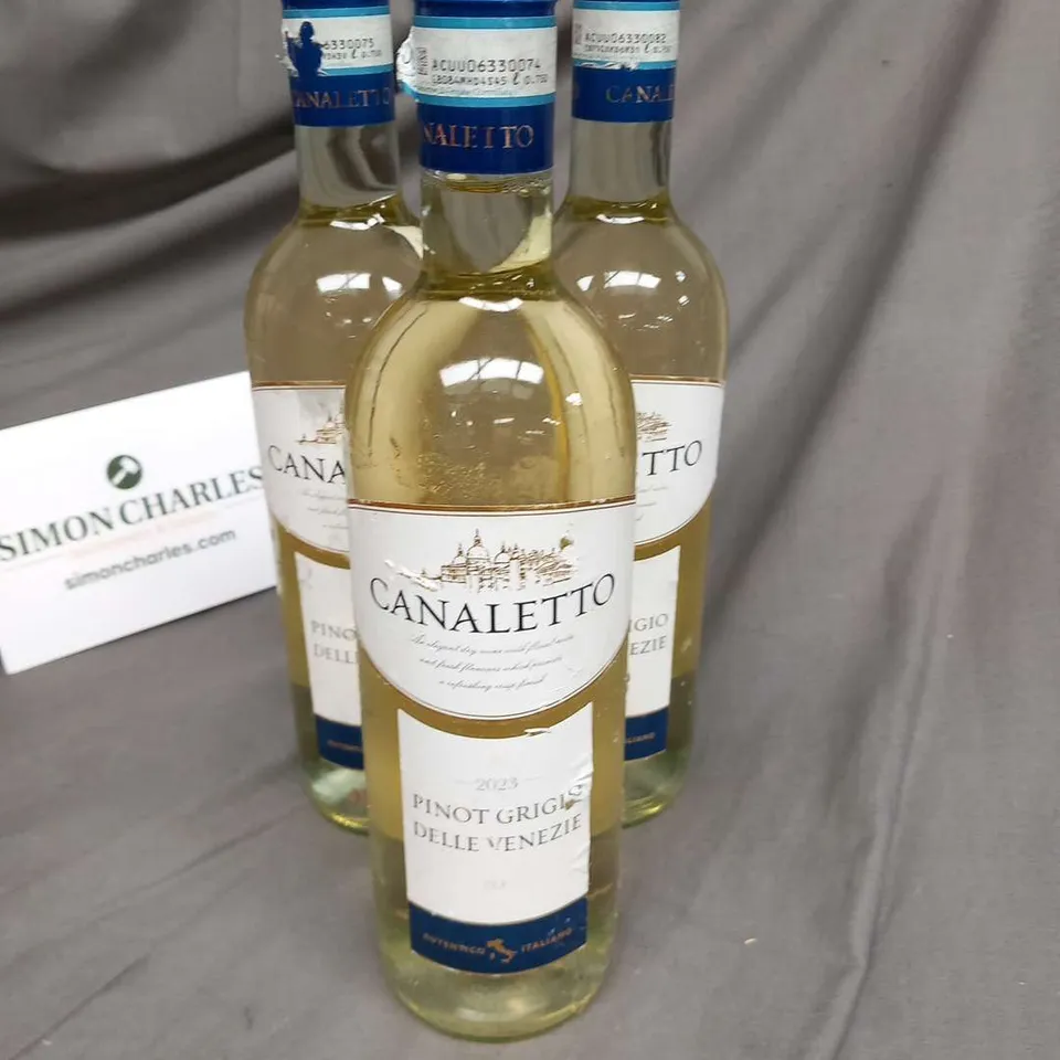 EIGHT BOTTLES OF CANALETTO 2023 PINOT GRIGIO DELLE VENEZIE DOC 75CL 12%