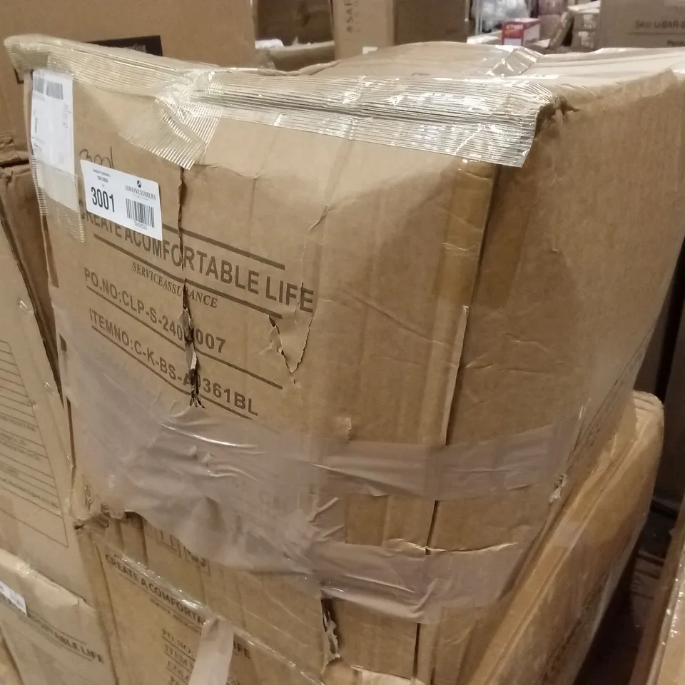 BOXED DOVER SET OF TWO STYLISH BLACK LEATHERETTE KNOCKERBACK BARSTOOLS