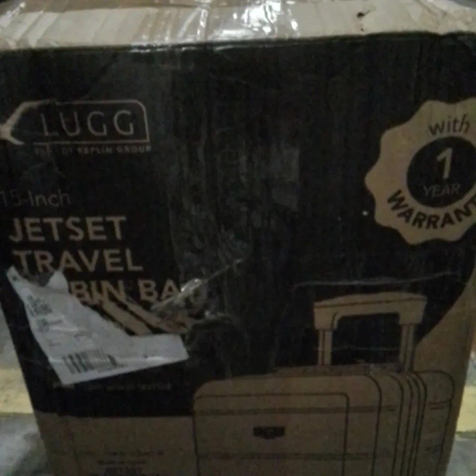 BOXED KEPLIN LUGG 15INCH JETSET CABIN BAG GUNMETAL COLOUR 