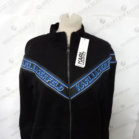 KARL LAGERFELD TAPE UP SWEATSHIRT SIZE M