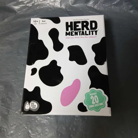 HERD MENTALITY BOARD GAME – BIG POTATO GAMES, 4+ PLAYERS, 10+ AGE, INCLUDES 20 BONUS QUESTIONS