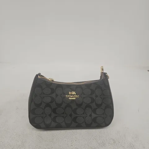 COACH SIGNATURE MONOGRAM CANVAS SHOULDER BAG