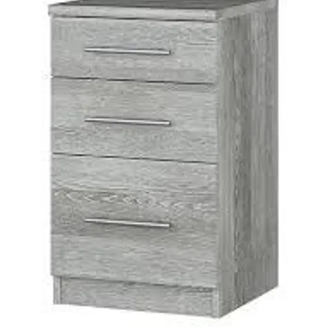 HOME ESSENTIALS - PRAGUE GRADUATED BEDSIDE CABINET - COLLECTION ONLY