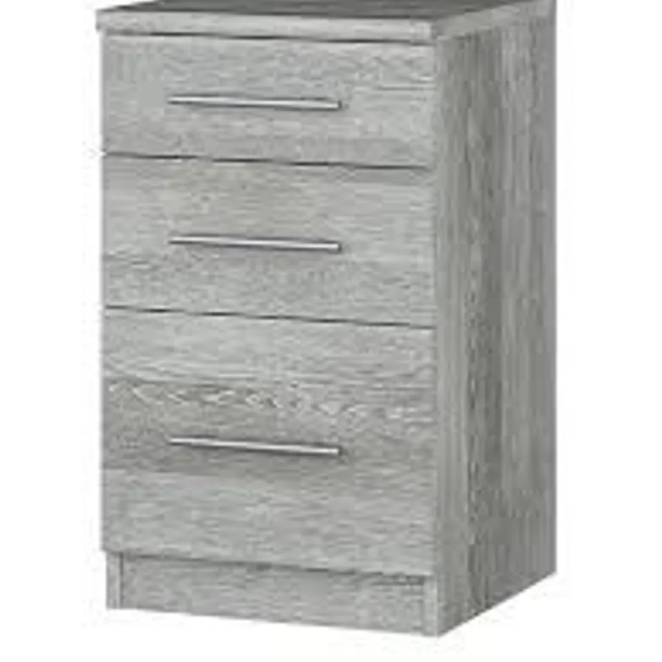 HOME ESSENTIALS - PRAGUE GRADUATED BEDSIDE CABINET - COLLECTION ONLY