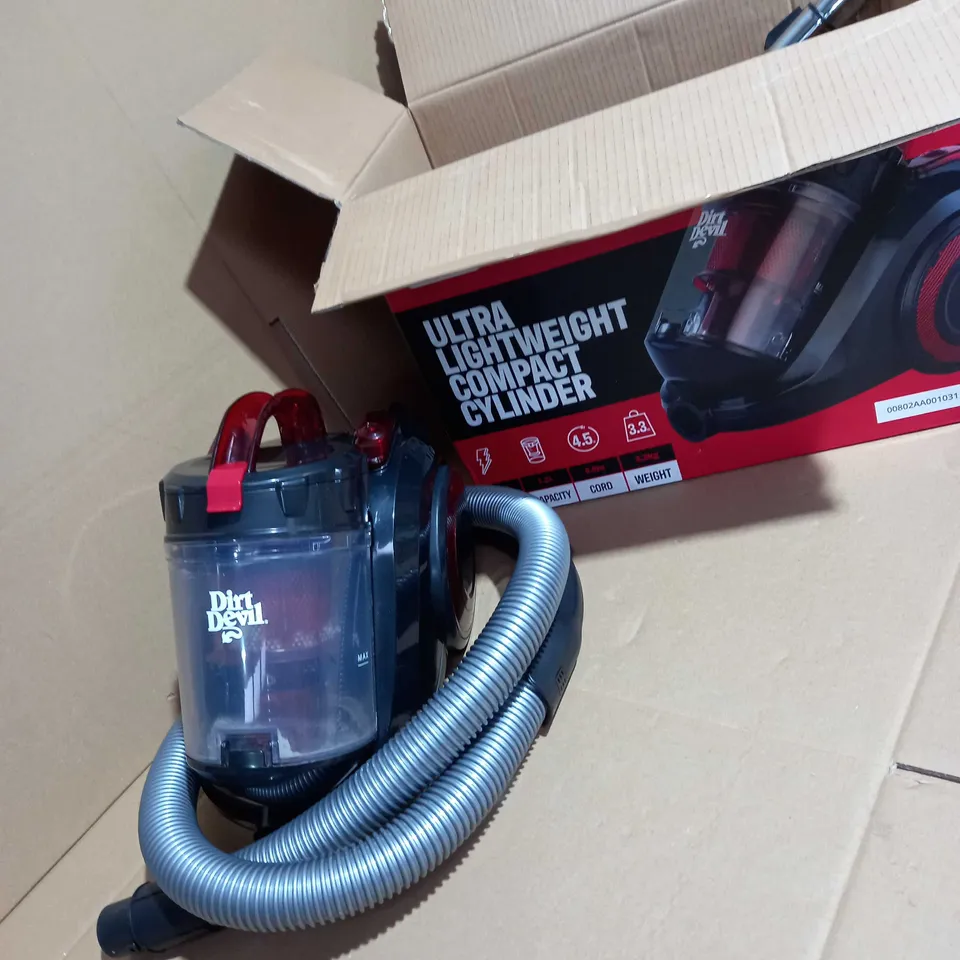 DIRT DEVIL ULTRA LIGHTWEIGHT COMPACT CYLINDER 