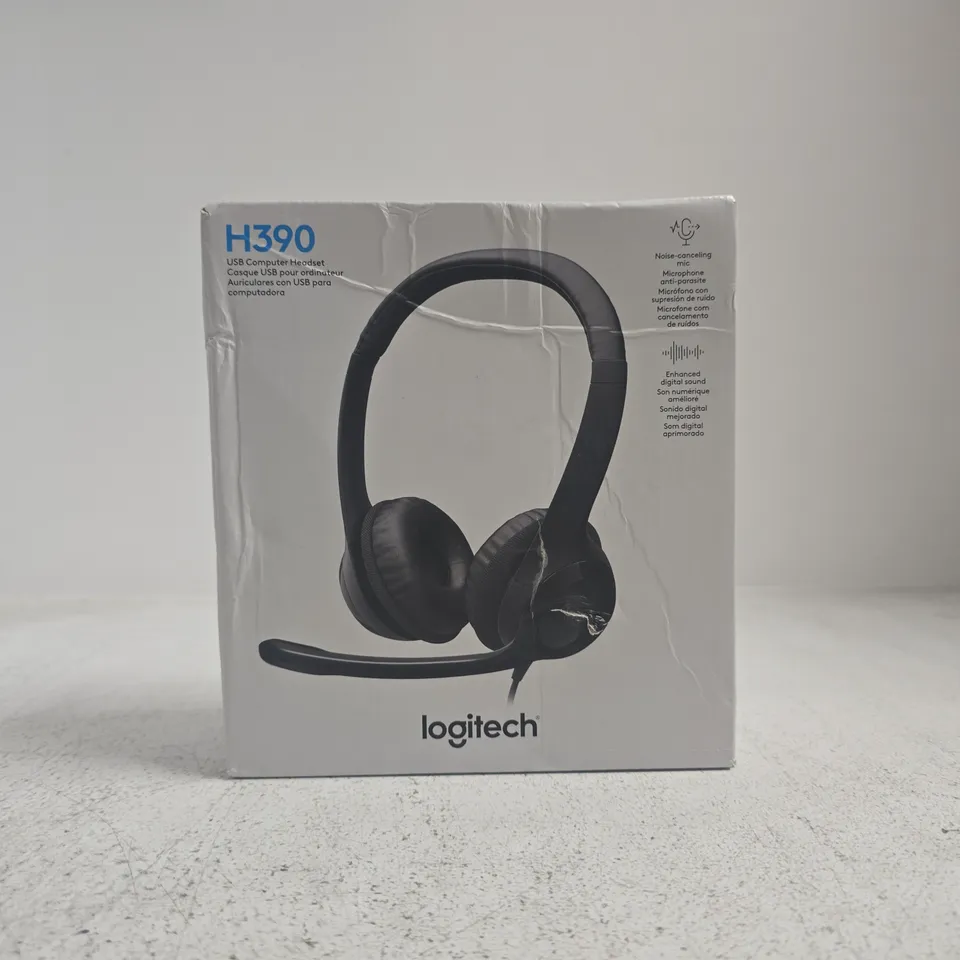 LOGITECH H390 USB COMPUTER HEADSET – BOXED