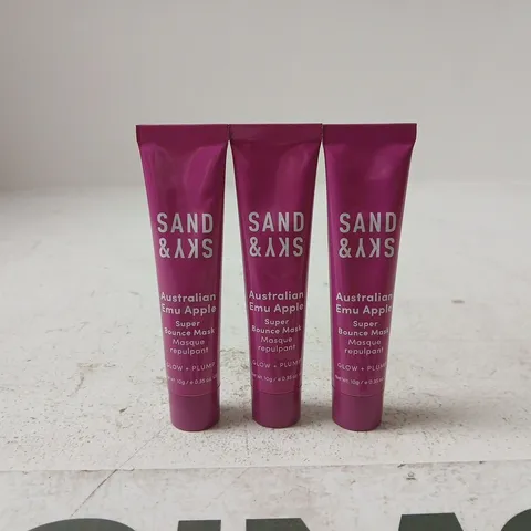 LARGE QUANTITY OF SAND & SKY AUSTRALIAN EMU APPLE SUPER BOUNCE MASK – 10 G