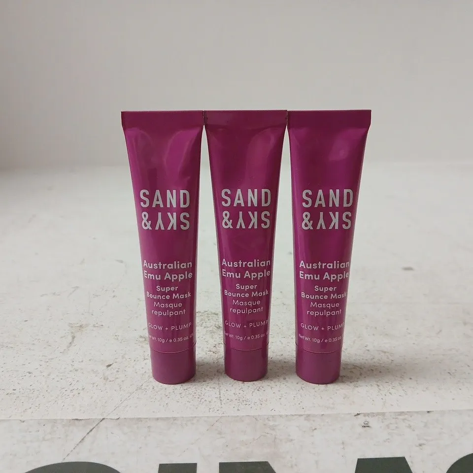 LARGE QUANTITY OF SAND & SKY AUSTRALIAN EMU APPLE SUPER BOUNCE MASK – 10 G