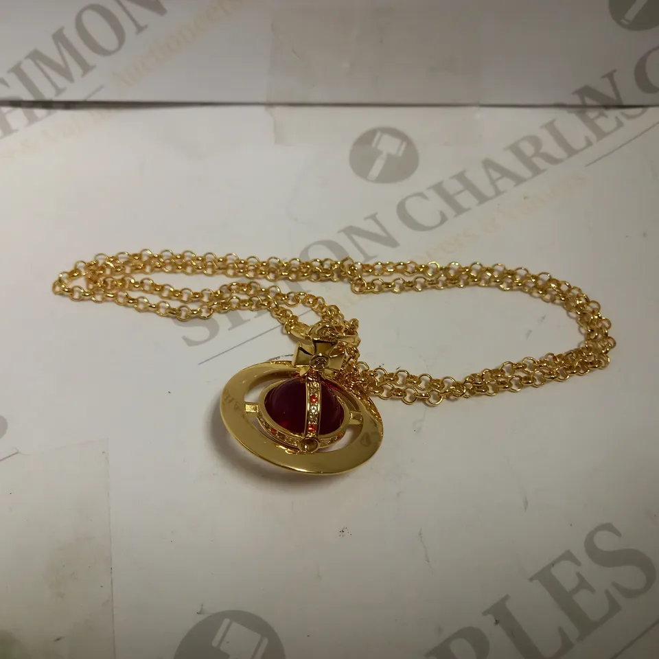 BOXED VIVIENNE WESTWOOD ORB PENDANT NECKLACE 