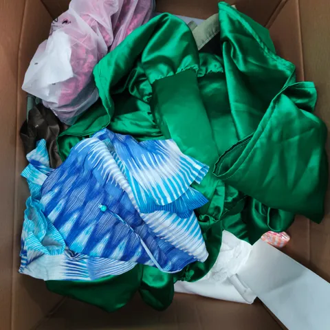 APPROXIMATELY 20 ASSORTED CLOTHING PRODUCTS IN VARIOUS STYLES & SIZES TO INCLUDE PANTS, T-SHIRTS, DRESSES ETC