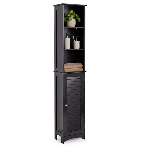 BOXED SHREWSBURY 34cm W X 166cm H X 23cm D TALL BATHROOM CABINET (1 BOX)