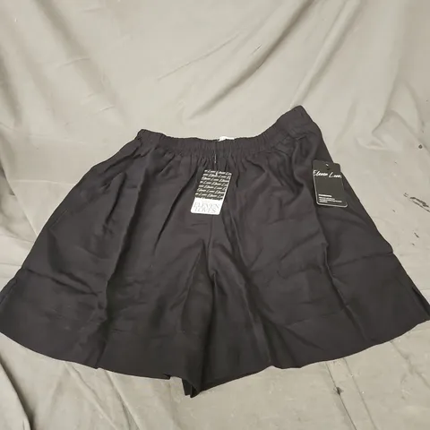 ELEVEN LOVES LOTTIE LINEN SHORT IN BLACK SIZE 10