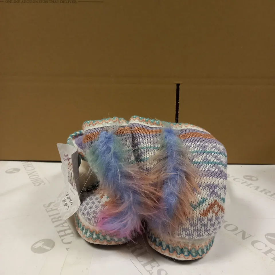 MUK LUKS UNICORN ANIMAL SLIPPERS - SIZE 5
