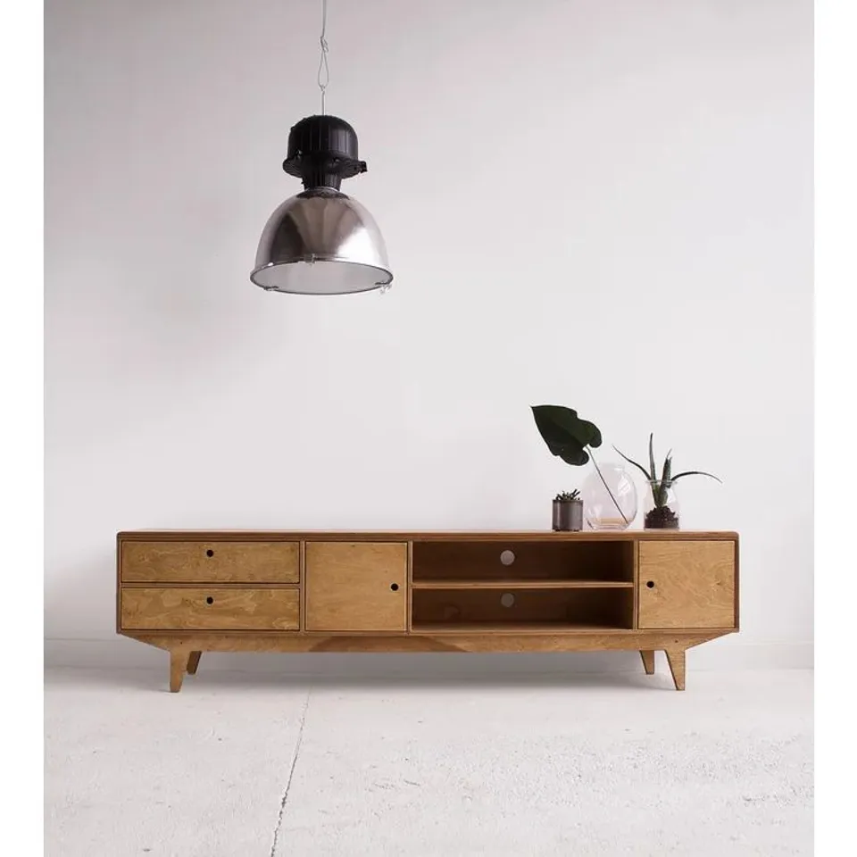 BOXED GOEGE TV STAND FOR TVS UP TO 88" 