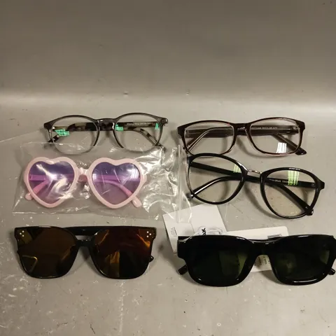 APPROXIMATELY 10 ASSORTED GLASSES IN VARIOUS STYLES & BRANDS