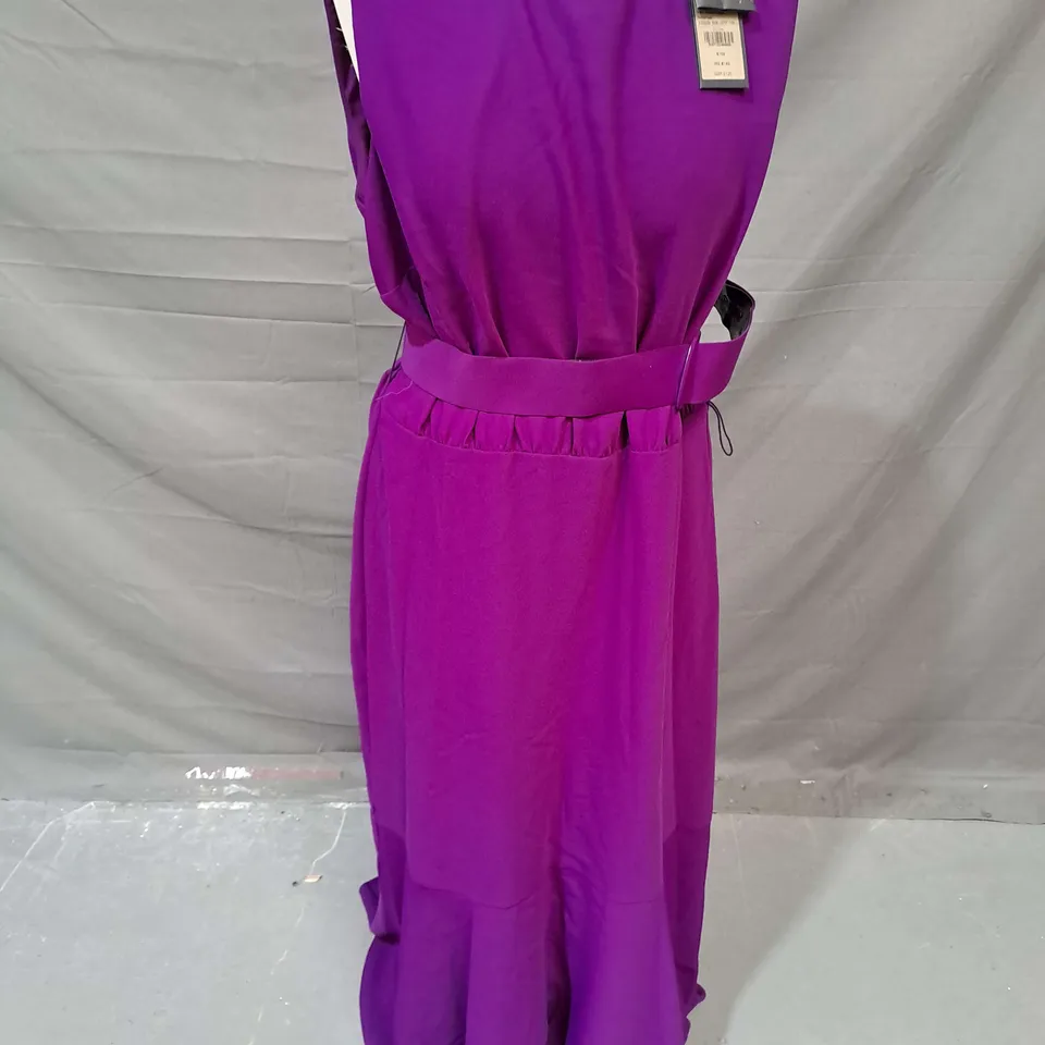 PHASE EIGHT KARLI BELTED DRESS IN AMETHYST SIZE 16