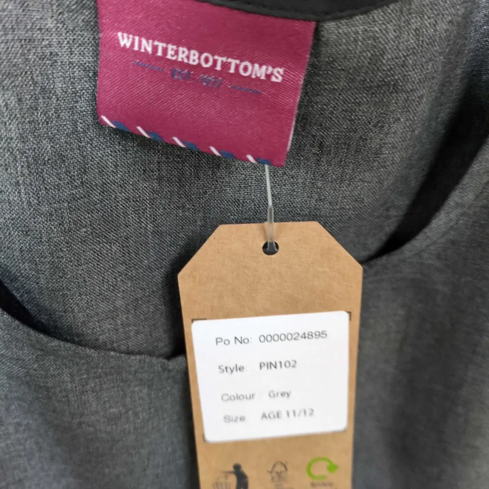 WINTERBOTTOM'S GREY PINAFORE DRESS – AGE 11/12 PIN102