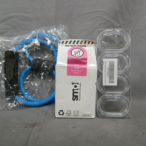 APPROXIMATELY 10 ASSORTED HOUSEHOLD ITEMS TO INCLUDE WASHING UP LIQUID, ETC