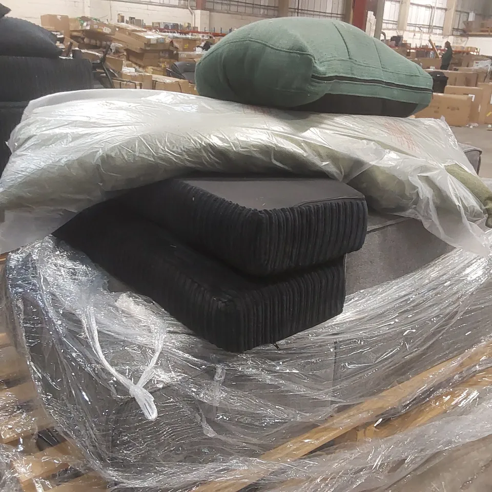 PALLET CONTAINING A LARGE QUANTITY OF ASSORTED SOFA PARTS ECT