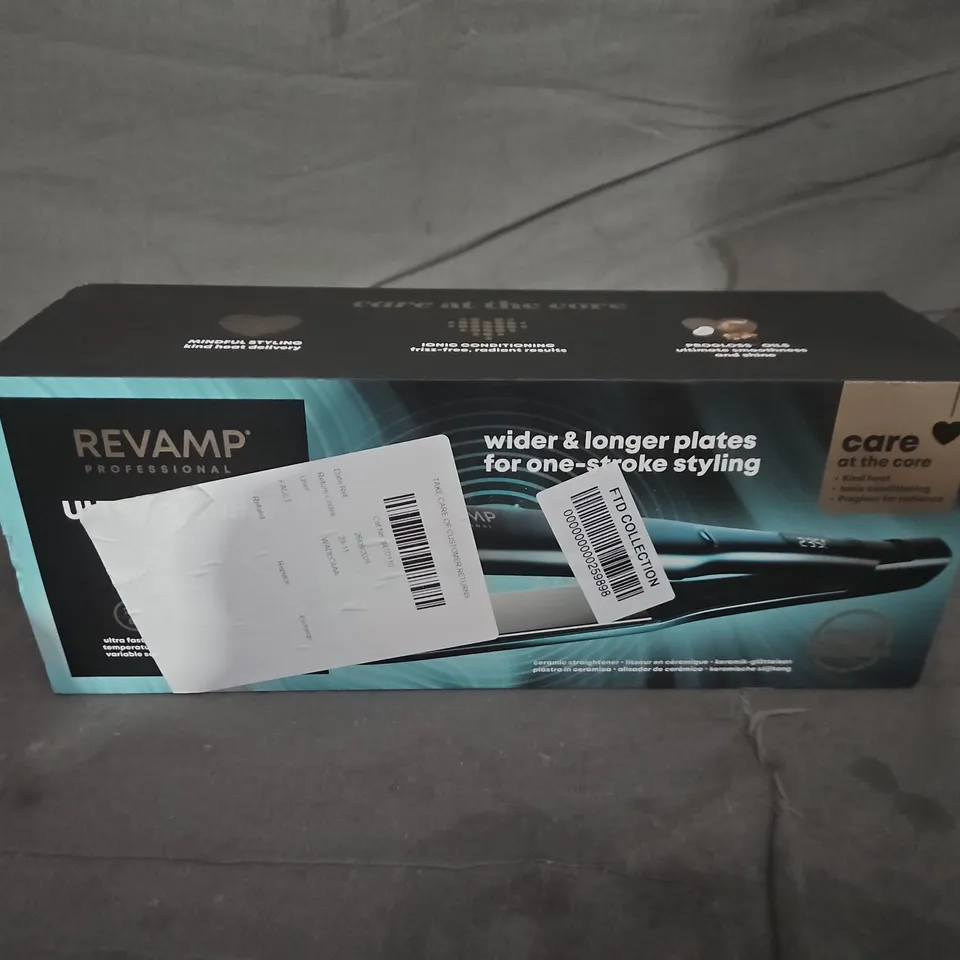 REVAMP ST-2000-GB ULTRA X SHINE HAIR STRAIGHTENER - BLACK