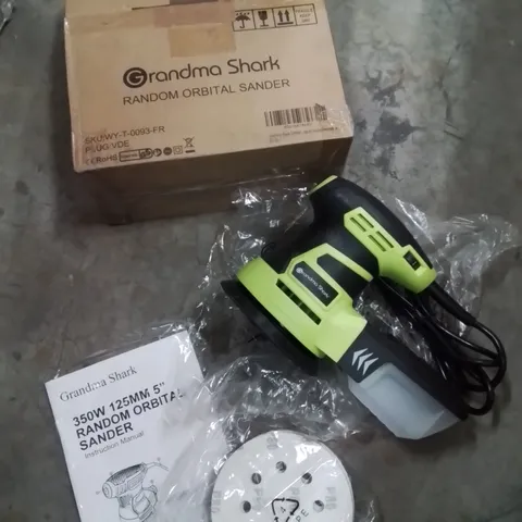 BOXED GRANDMA SHARK RANDOM ORBITAL SANDER