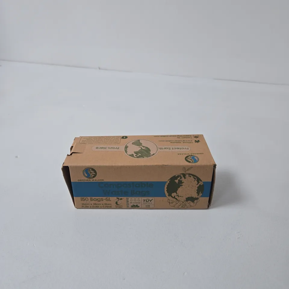 BOX OF APPROXIMATELY 15 ASSORTED HOUSEHOLD ITEMS INCLUDING HEAVY DUTY REFUSE SACKS , COMPOSTABLE WASTE BAGS AND WHEAT STRAW CAT BOWLS