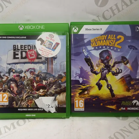 XBOX GAMES: DESTROY ALL HUMANS 2 + BLEEDING EDGE