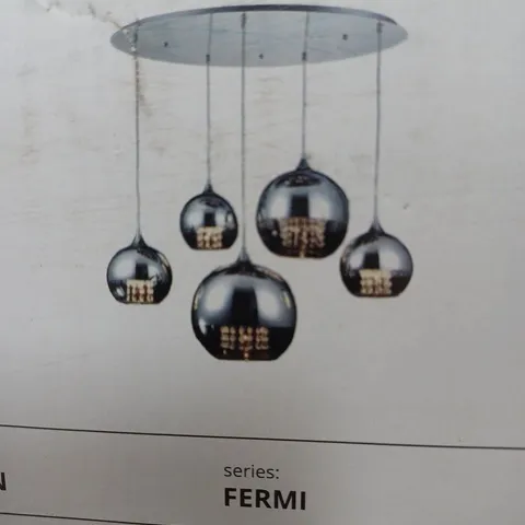 BOXED MAYTONI CHANDELIERS FUSION 5-LIGHT CLUSTER PENDANT