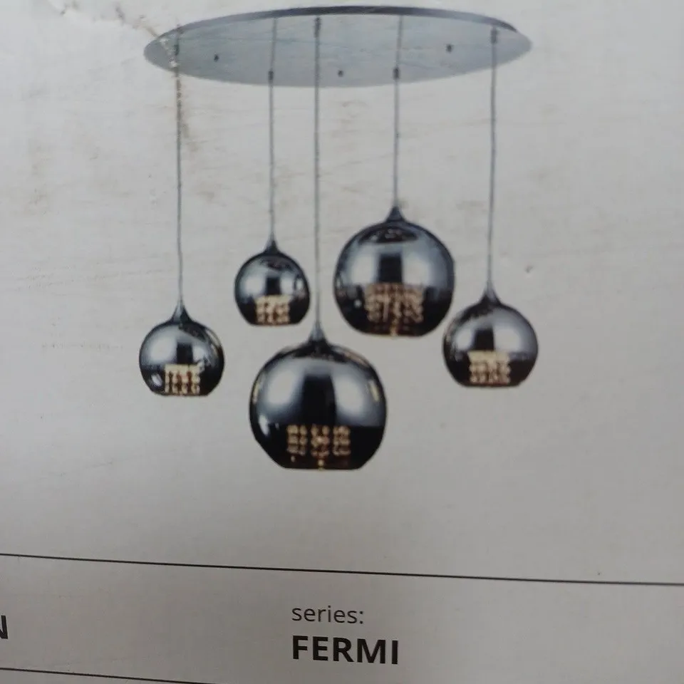BOXED MAYTONI CHANDELIERS FUSION 5-LIGHT CLUSTER PENDANT