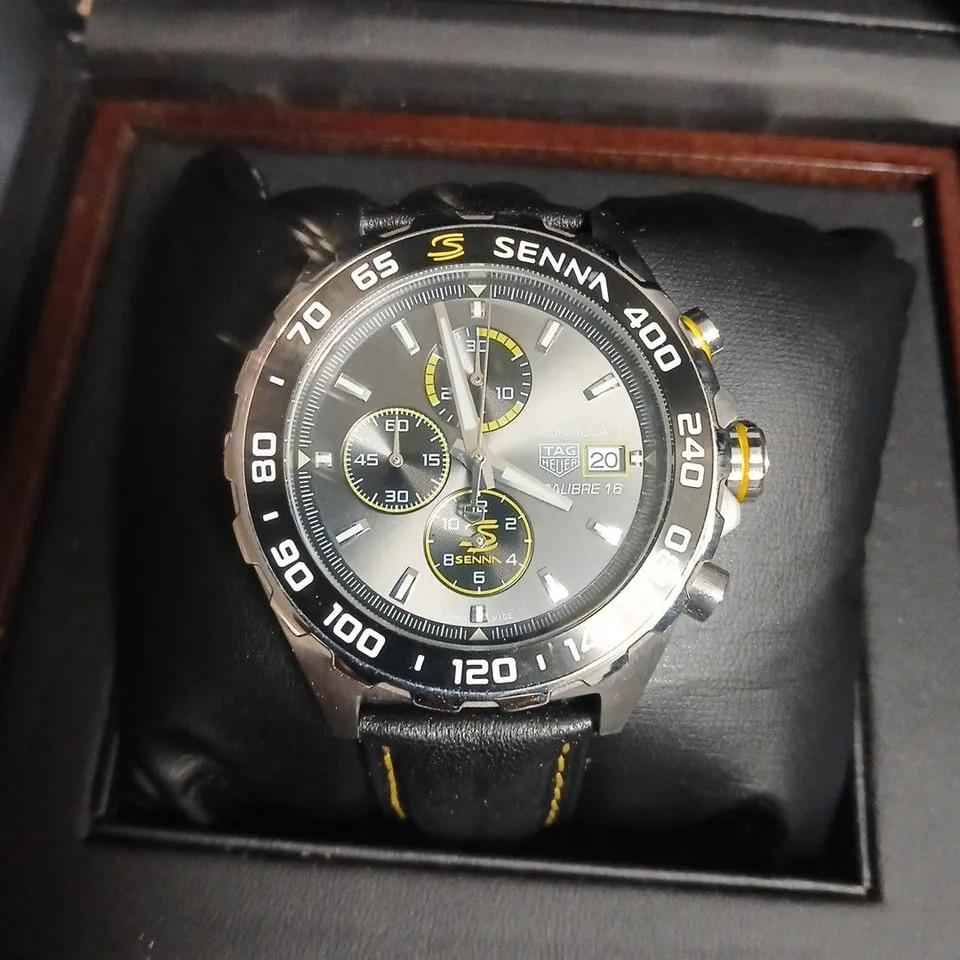 TAG HEUER FORMULA 1 SENNA CALIBRE 16 CHRONOGRAPH WATCH