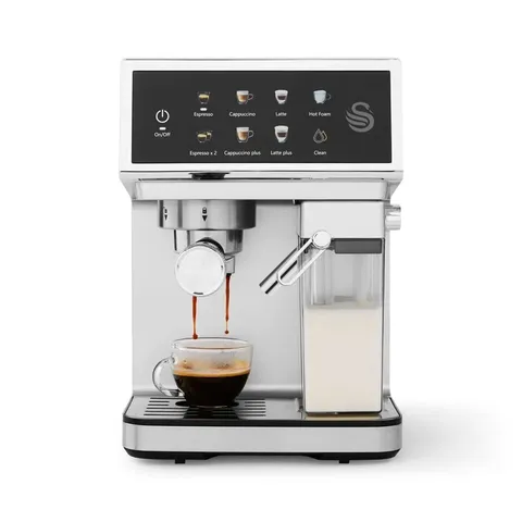 BOXED SWAN SK22154 PUMP ESPRESSO DIGITAL COFFEE MACHINE (1 BOX)