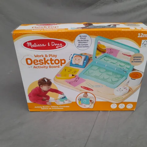 MELISSA AND DOUG WORK AND PLAY DESKTOP ACTIVITY BOARD