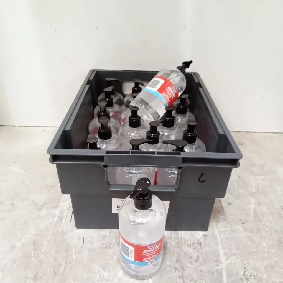 TOTE OF APPROXIMATELY 18 X 500ML 1ST AID HAND SANITZER 