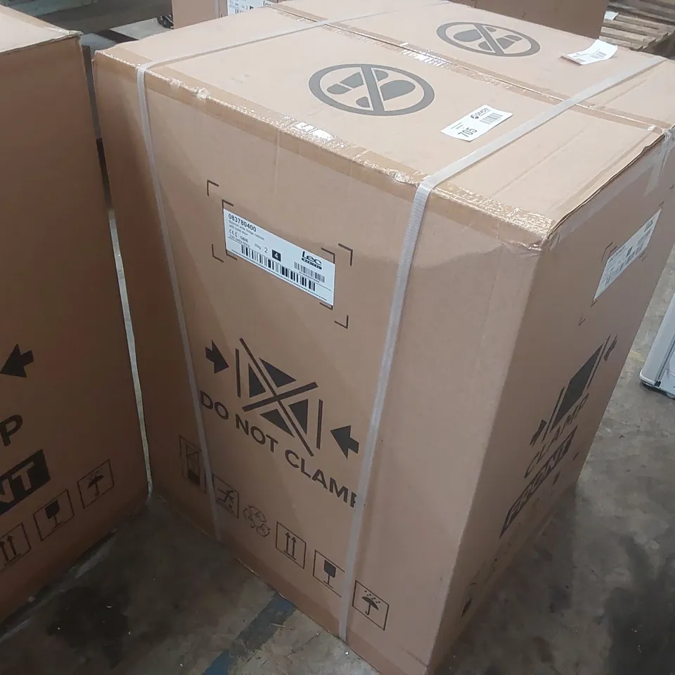 BOXED LEC MEDICAL 600MM WIDE FRIDGE CABINET WITH SOLID DOOR