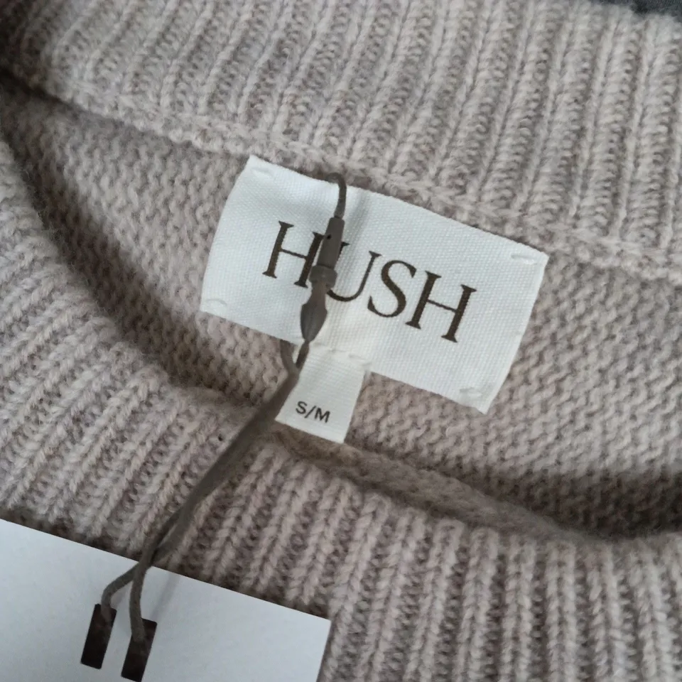 HUSH NINA MERINO WOOL CROPPED JUMPER – OATMEAL, S/M