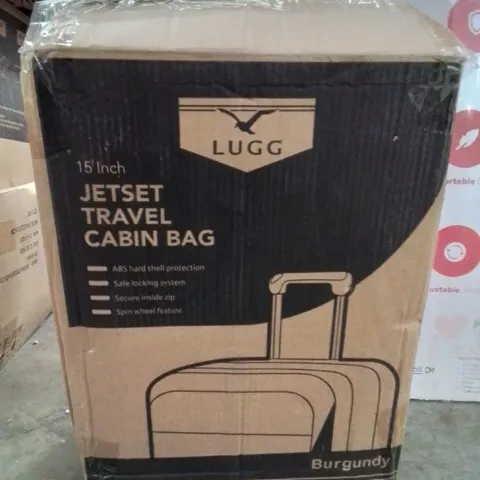 BOXED TRAVEL CABIN BAG 15" -BURGUNDY-