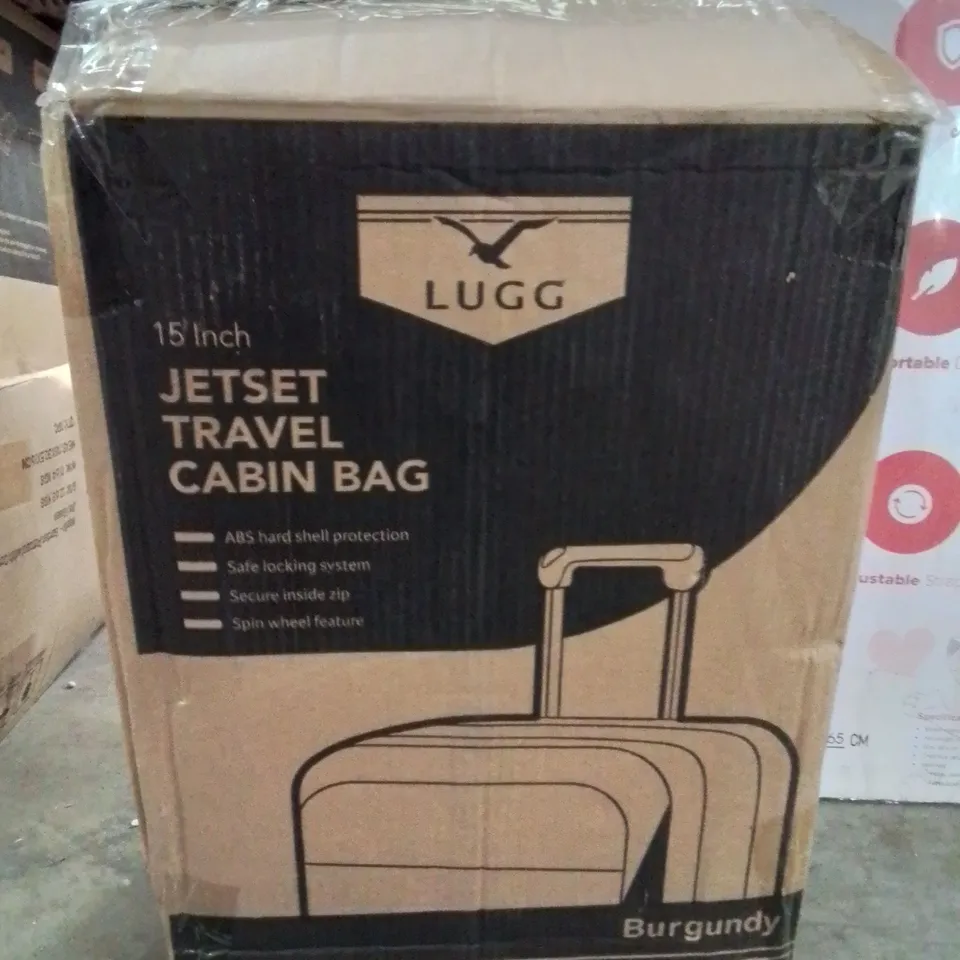 BOXED TRAVEL CABIN BAG 15"  -BURGUNDY- 