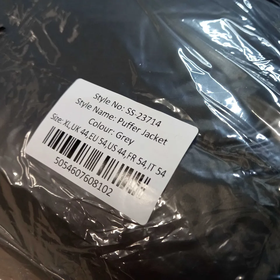 PACKAGED SILKSILK GREY PUFFER JACKET - XL