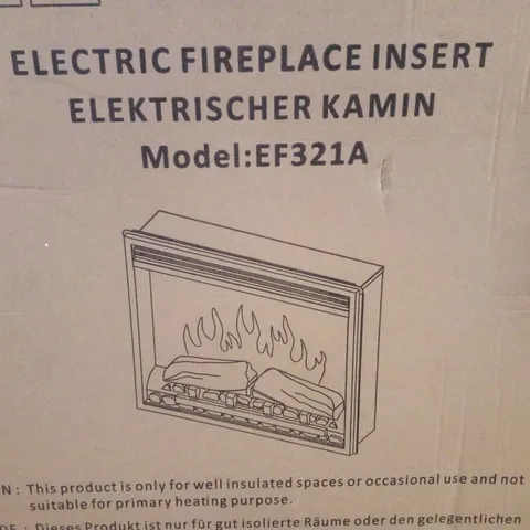 BOXED ELECTRIC FIREPLACE INSERT