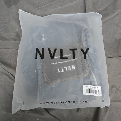 BAGGED NVLTY LONDON VINTAGE FLARE JEANS - BLUE - UK 8 (EU 36)